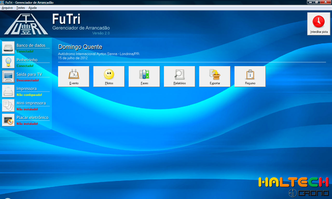 FuTri v2 - Tela inicial